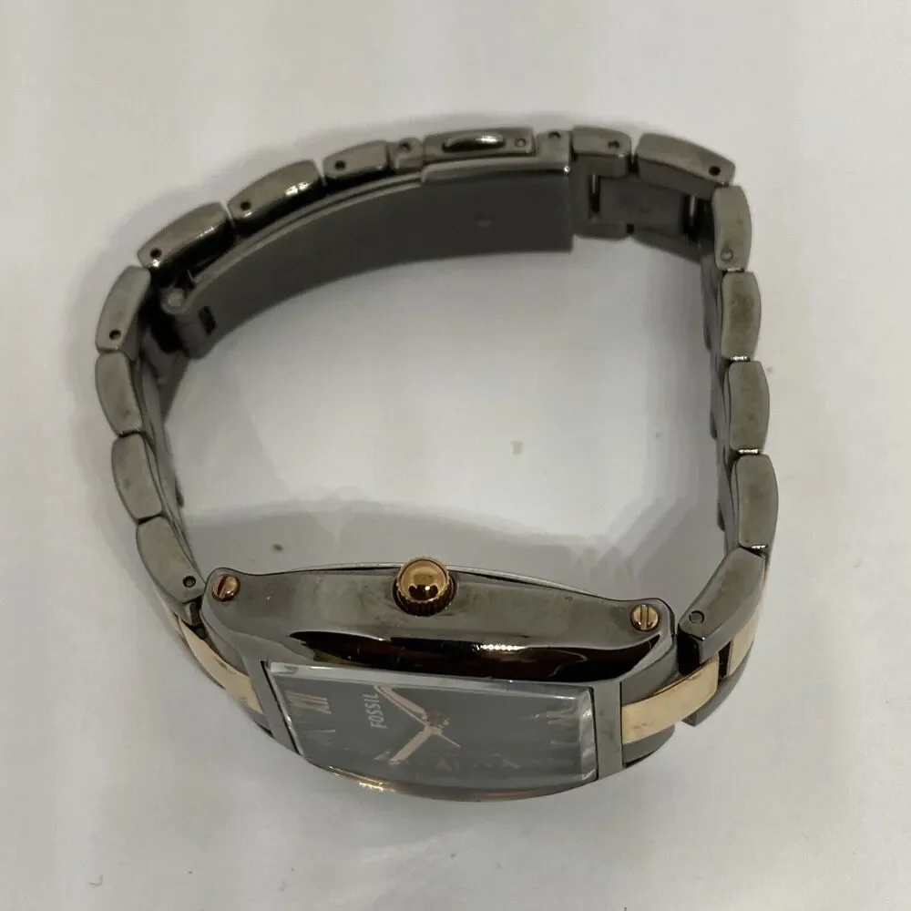 Fossil ES3059 Women's Stainless Steel Analog Black Dial Quartz Wrist Watch JK852